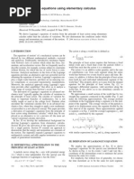 Derive Lagrange Calculus