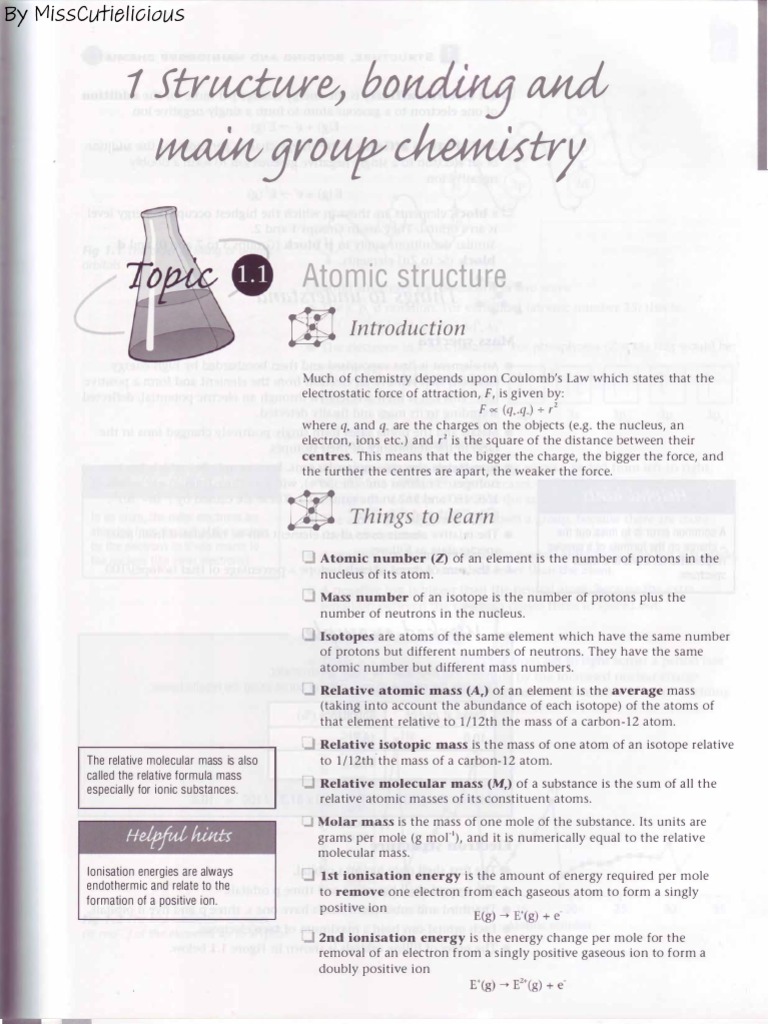 Chemistry | PDF | Mole (Unit) | Chemical Bond