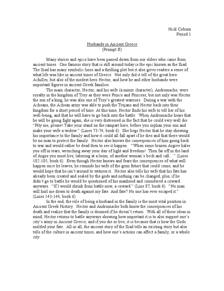 the new boy essay