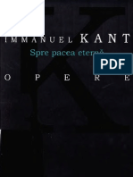 Immanuel Kant-Spre pacea eterna