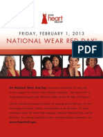 National Wear Red Day: Friday, February 1, 2013