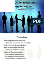 Introduction To Business Communication