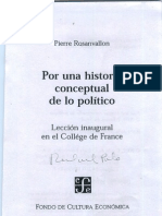 Por Una Historia Conceptual de Lo Político