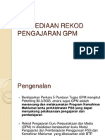 Penyediaan Rekod Pengajaran GPM