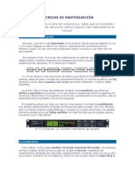 TÉCNICAS DE MASTERIZACIÓN