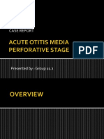 Acute Otitis Media Presentation