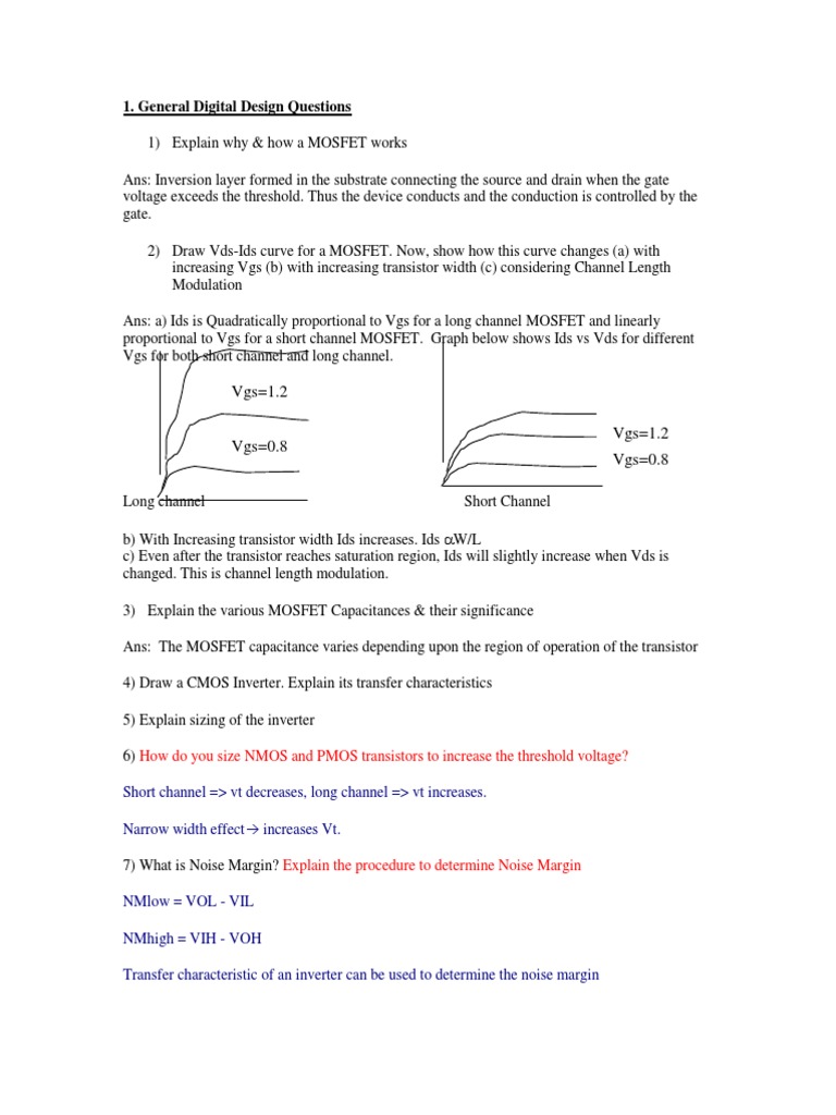 General Digital Design Questions How Do You Size NMOS and PMOS