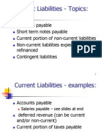 Current Liabilities - Topics