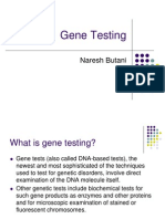Gene Testing: Naresh Butani