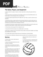 Volleyball Rules and Regulations