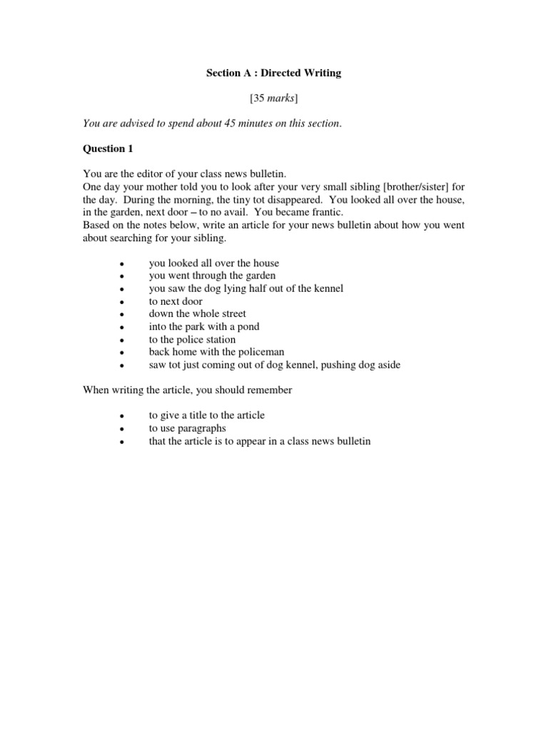 Narrative essay example image