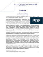 Errico Malatesta. La anarquía y el método del anarquismo