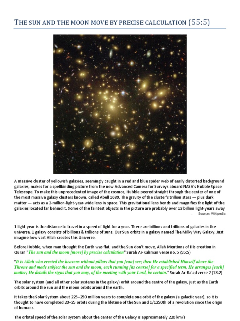 The Sun And The Moon Move By Precise Calculation