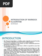 Introduction of Warnock Algorithm: by M.Prakash