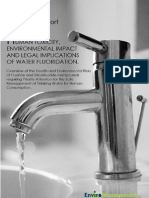 Human Toxicity Environmental Impact and Legal Implications of Water Fluoridation