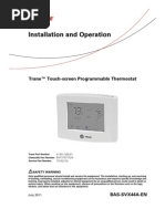 Termostat Trane, Touchscreen