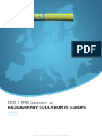 EFRS Statement - Radiography Education in Europe PDF