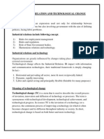 Industrial Relation and Technological Change