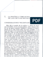 La política como rama de las ciencias sociales