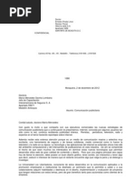 Carta bloque extremo  Violencia