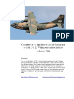 C-123 Transport Aircraft Veterans' Report To Institute of Medicine: Aircrew Agent Orange Exposure, 1972-1982
