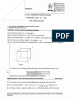 Simulare Evaluare Nationala Matematica 13 Decembrie 2012 Subiect