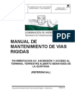 Manual de Mantenimiento de Vias Rigidas