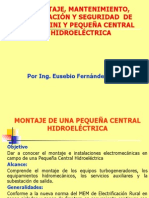 Montaje, de Una Pequeña Central Hidroeléctrica I