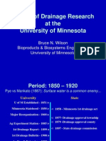 Umn Drainage History