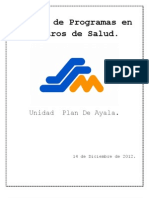 Manual de Programas en Centros de Salud