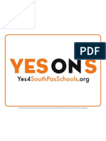 8.5" x 11" Yes on S Window Signs
