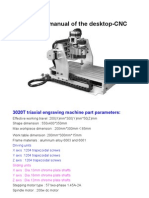Desktop CNC engraving machine user manual