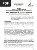 Termo Referencia Projetos Executivos Concurso de Arquitetura