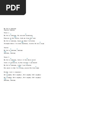 My God Is Awesome Chords Theology Systematic Theology (return to top of page). my god is awesome chords theology