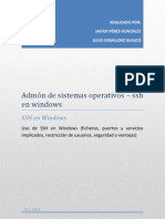 JPerez JCaballero DocumentacionSSHWindows