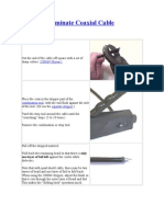 How To Terminate Coaxial Cable