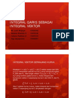 Integral Garis Sebagai Integral Vektor 