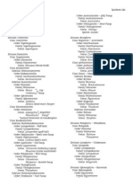 Specimen List Part 3