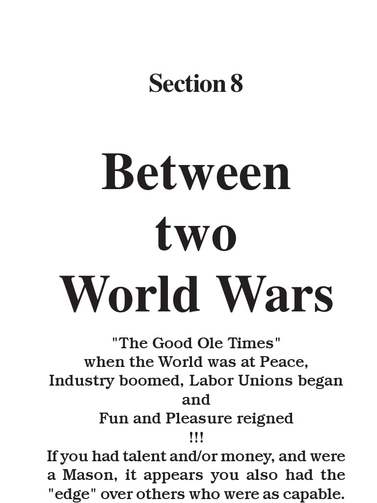 Between Two World Wars | PDF | Harry Houdini | Freemasonry