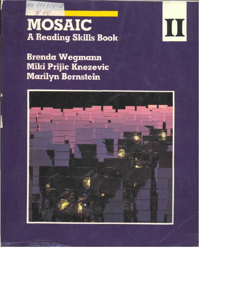 Mosaic 6 Level1 Listening And Speaking Teachers Manual Pdf C Reading