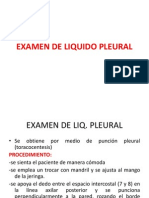 Examen de Liquido Pleural