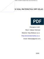 Kumpulan Soal Matematika SMP Kelas 8