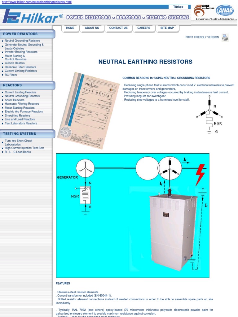 Neutral Grounding Resistors | PDF | Resistor | Transformer