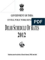 Delhi Schedule of Rates 2012