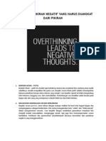 10 Macam Pemikiran Negatif