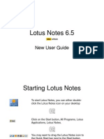 Lotus Notes 6.5: New User Guide