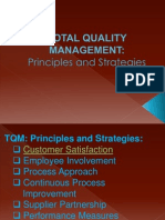 Principle and Strategies in TQM
