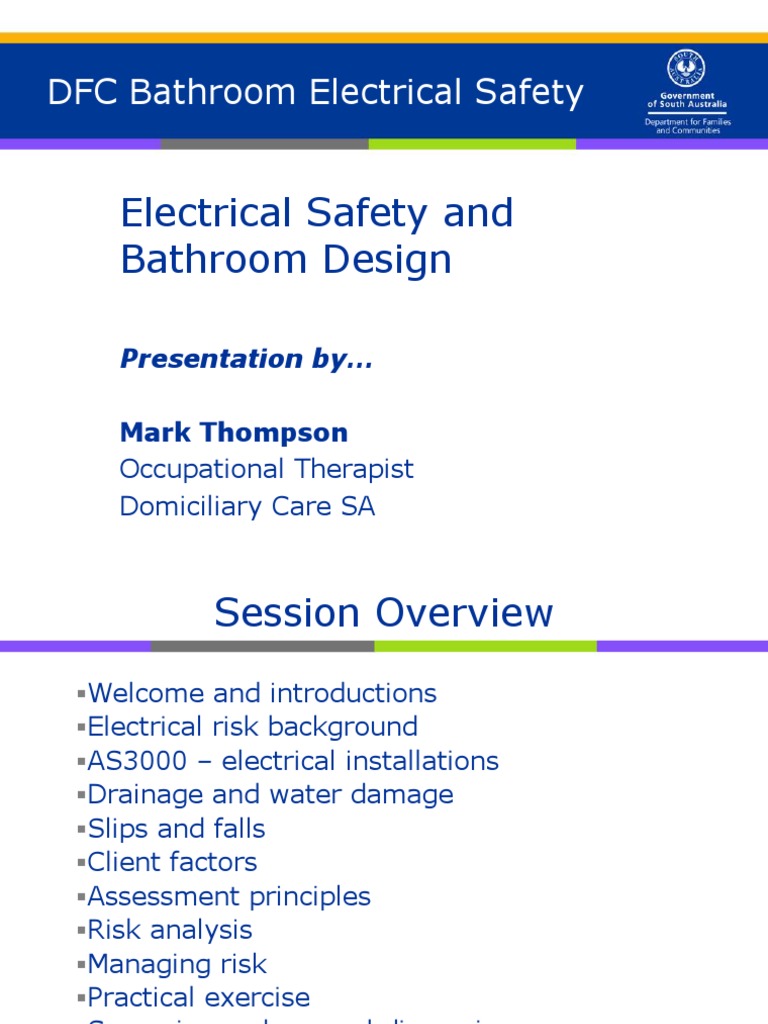 Bathroom Electrical Safety Presentation Download Free PDF Bathroom