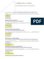 TOEIC Reading Grammar Points