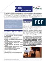  La lettre CQP 2013 de l’industrie du médicament